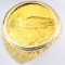 Vintage 14K yellow gold 1915 U.S. $5 Indian head gold coin ring