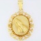 Estate 14K yellow gold serenity prayer pendant