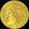 1915 U.S. $5 Indian head gold coin
