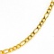 Estate 10K yellow gold figaro chain