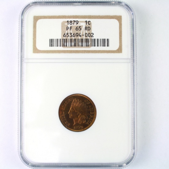 Certified 1879 proof U.S. Indian head cent