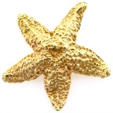 Estate 14K yellow gold starfish pendant