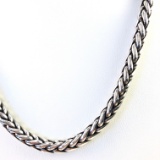 Estate sterling silver wheat chain