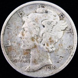 1918 U.S. Mercury dime