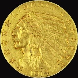1914 U.S. $5 Indian head gold coin