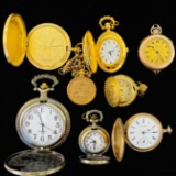 Lot of 7 estate pocket watches