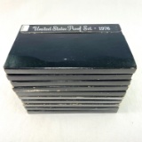 Lot of 10 late-1970s U.S. proof sets