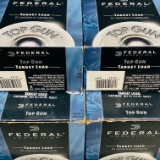 Lot of 200 rounds of boxed Federal Top Gun 12 ga 9 shot target ammo