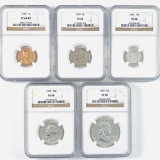 Certified 5-piece 1959 U.S. silver proof set