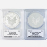 Certified 2-piece 2013-W U.S. American Eagle autographed West Point Mint set