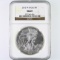 Certified 2012-W U.S. American Eagle silver dollar