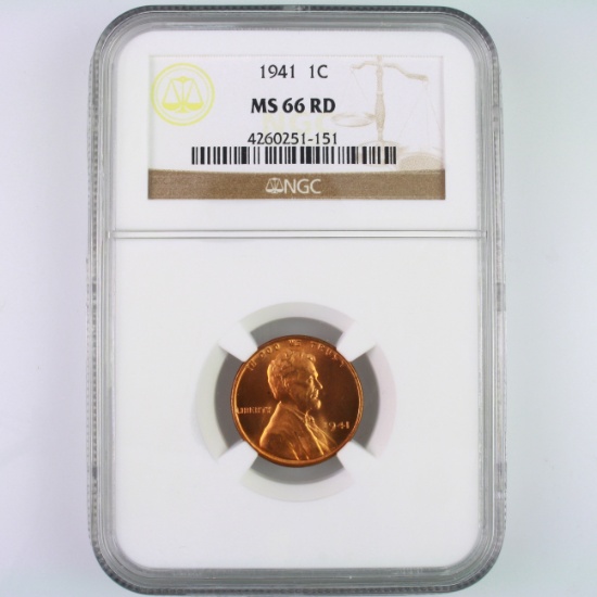 Certified 1941 U.S. Lincoln cent