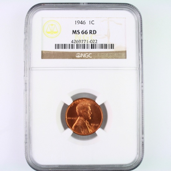 Certified 1946 U.S. Lincoln cent