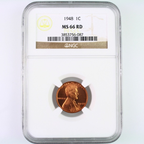 Certified 1948 U.S. Lincoln cent