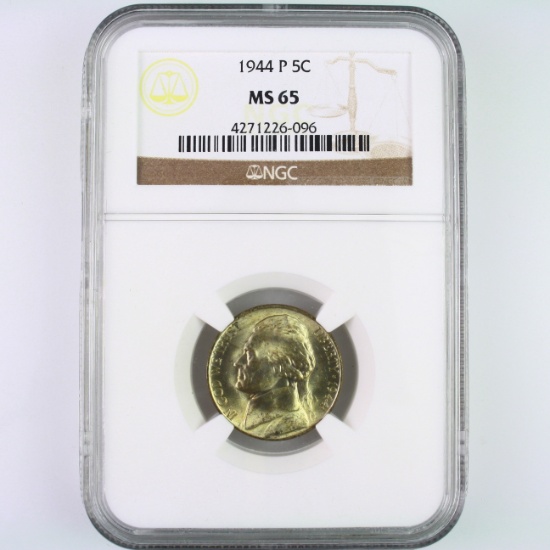 Certified 1944-P U.S. Jefferson nickel