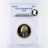 Certified 1976-S proof U.S. Washington quarter