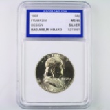 Certified 1952 U.S. Franklin half dollar