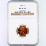 Certified 1950 U.S. Lincoln cent