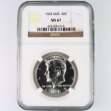 Certified 1965 special Mint set U.S. Kennedy half dollar