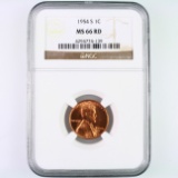 Certified 1954-S U.S. Lincoln cent