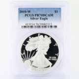 Certified 2010-W U.S. American Eagle silver dollar