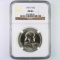 Certified 1957-D U.S. Franklin half dollar
