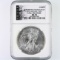 Certified 2015-W burnished U.S. American Eagle silver dollar
