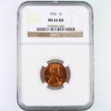 Certified 1953 U.S. Lincoln cent