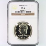 Certified 1965 special Mint set U.S. Kennedy half dollar