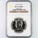 Certified 1967 special Mint set U.S. Kennedy half dollar