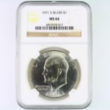 Certified 1971-S silver U.S. Eisenhower dollar