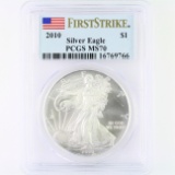 Certified 2010 U.S. American Eagle silver dollar