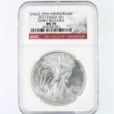 Certified 2011 U.S. American Eagle silver dollar