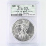 Certified 2014(-W) U.S. American Eagle silver dollar