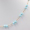 Estate 14K yellow gold turquoise beaded necklace