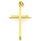 Estate 14K yellow gold cross pendant