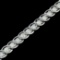 Estate 10K white gold diamond tennis bracelet