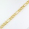 Estate 14K yellow gold figaro link bracelet