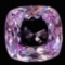 Unmounted lab-created pink sapphire