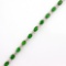 Estate sterling silver diamond & chrome diopside bracelet