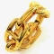 Authentic estate Hermes anchor chain scarf ring