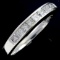 Estate 14K white gold diamond band ring