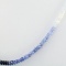 Estate 18K yellow gold natural sapphire bead necklace