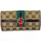 Authentic estate Gucci canvas & leather wallet