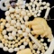 Lot of genuine ivory beads & damaged figurine