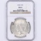 Certified 1928-S U.S. peace silver dollar