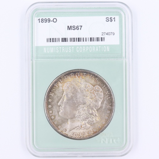 Certified 1899-O U.S. Morgan silver dollar