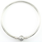 Estate Pandora sterling silver “moments” bangle bracelet