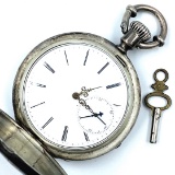 Circa 1870 Alphonse Matile Swiss key-wind, key-set covered pocket watch