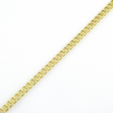 Estate 14K yellow gold curb link bracelet